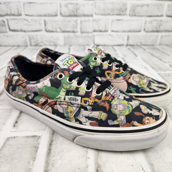 Vans x Disney Pixar Toy Story Men's 8 Women's 9.5 Woody Buzz Lightyear Rex Hamm - Picture 1 of 10